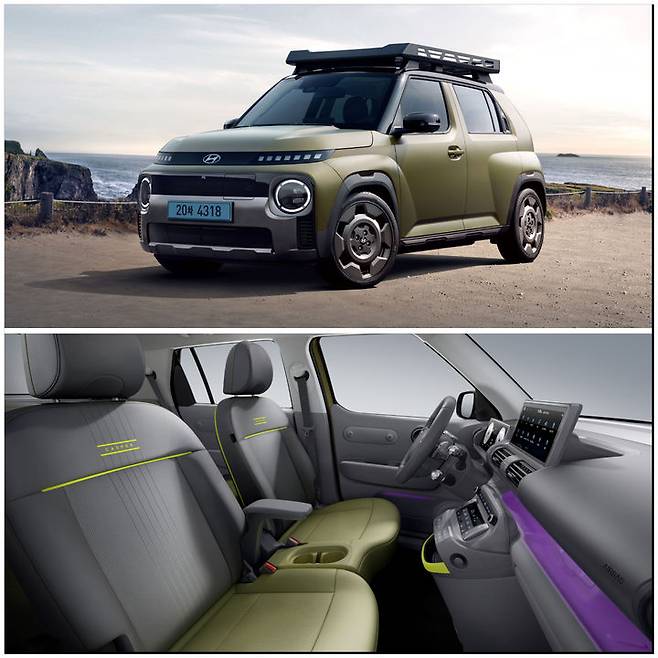 [서울=뉴시스] 현대차가 오는 11일 출시하는 소형 전기 SUV 모델인 '캐스퍼 일렉트릭 크로스' 모습. (사진=현대차 제공) 2025.02.10 photo@newsis.com *재판매 및 DB 금지