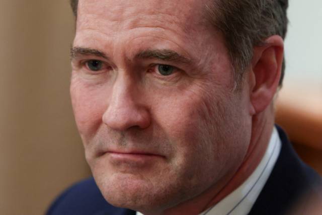 ▲지난 3월25일 마이크 왈츠 미국 국가안보보좌관이 미 워싱턴DC 백악관에서 도널드 트럼프 미 대통령의 연설을 듣고 있다. ⓒ로이터=연합뉴스