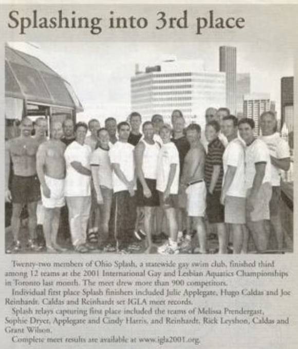 2일(현지시간) 폭스뉴스에 따르면 성전환 선수 아나 칼다스(47·사진)는 지난달 말 텍사스주 샌안토니오에서 열린 마스터스 수영(U.S. Masters Swimming) 대회에 참가해 5개 개인 전종목에서 1위를 차지했다. 그녀는 원래 휴고 칼다스라는 이름의 남자 수영 선수였다. 사진은 남자 선수 시절 칼다스 관련 기사. 칼다스 페이스북