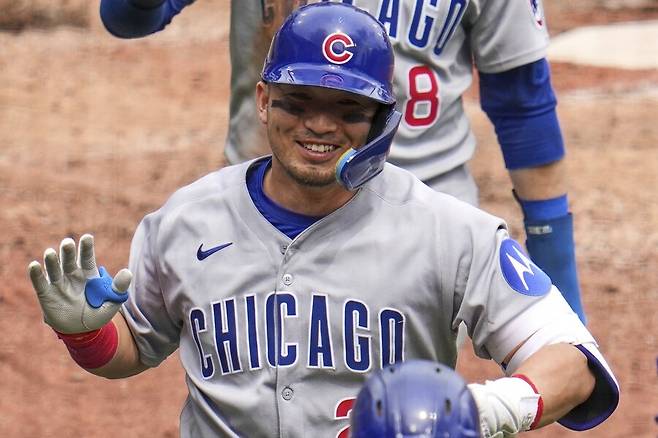 ▲ 시카고 컵스는 2일(한국시간) 미국 펜실베이니아주 피츠버그 PNC파크에서 열린 2025 메이저리그 피츠버그 파이리츠와 경기에서 홈런 3개와 함께 안타 11개로 8점을 만들어 내며 8-3 승리를 거뒀다. 지난달 30일 9-0 승리와 함께 3연전을 위닝시리즈로 만들어 냈다. 이날 일본인 타자 스즈키 세이야는 3번 지명 타자로 선발 출전해 연타석 홈런을 터뜨렸다. 팀이 올린 8점 중 3점을 스즈키가 만들었다. ⓒ연합뉴스/AP