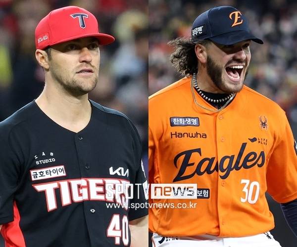 ▲ 4일 광주에서 선발 맞대결을 펼치는 제임스 네일(왼쪽)과 코디 폰세 ⓒ곽혜미 기자