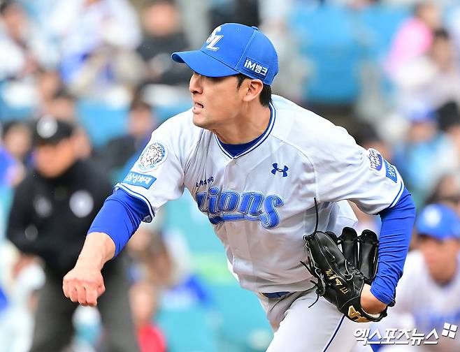 삼성 라이온즈 구원투수 임창민이 올해 정규시즌 경기에 등판해 역투하고 있다. 엑스포츠뉴스 DB