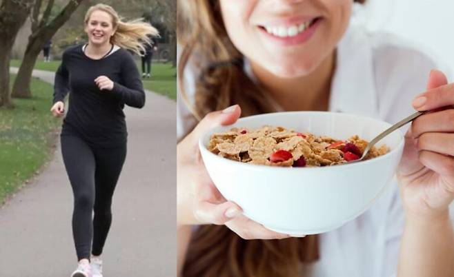 [사진=아침식사만 바꿔 체중감량에 성공한 조디 트래버스 SNS/ 우측=게티이미지뱅크]