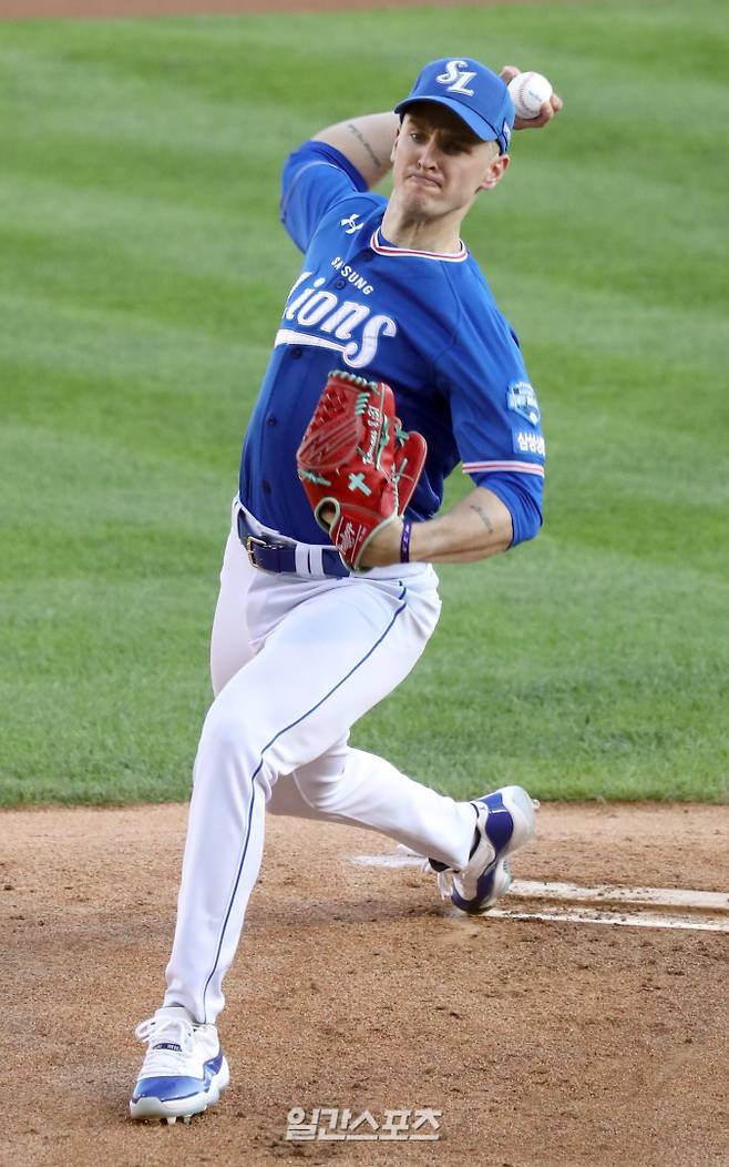 삼성 라이온즈의 에이스로 활약한 데이비드 뷰캐넌. IS 포토