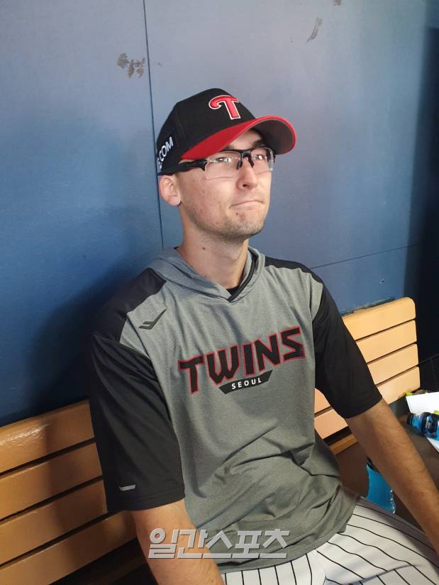 4일 잠실 SSG전에서 KBO리그 데뷔전을 성공적으로 치른 코엔 윈. 잠실=배중현 기자