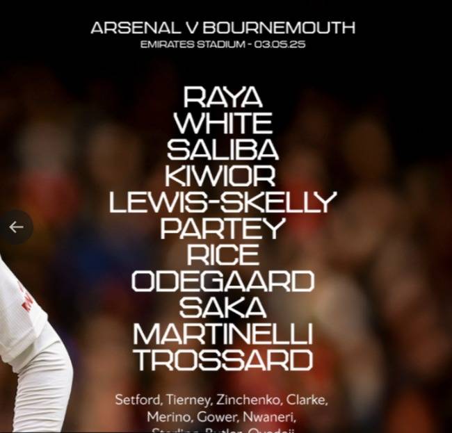 사진=아스널&nbsp;