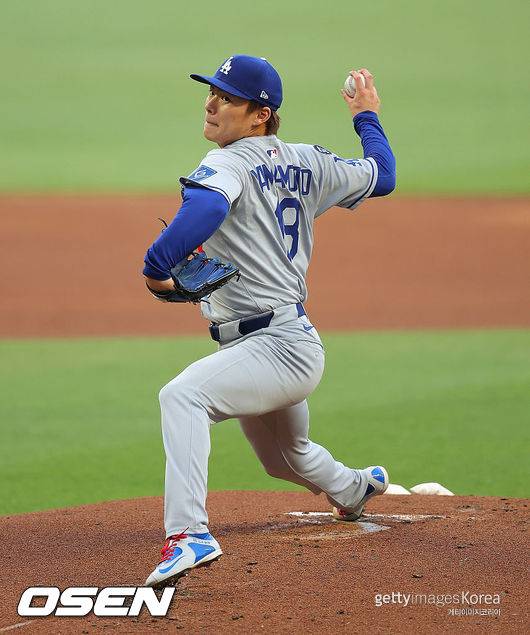 [사진] LA 다저스 야마모토 요시노부. ⓒGettyimages(무단전재 및 재배포 금지)