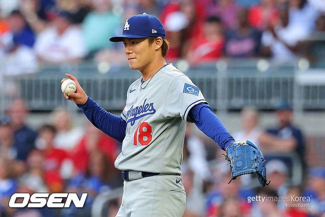 [사진] LA 다저스 야마모토 요시노부. ⓒGettyimages(무단전재 및 재배포 금지)