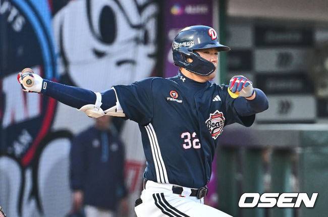 [OSEN=부산, 이석우 기자] 두산 베어스 김재환 070 2025.04.06 / foto0307@osen.co.kr