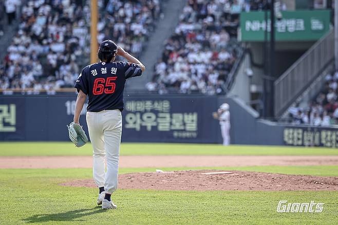 ▲ 정철원 ⓒ롯데 자이언츠