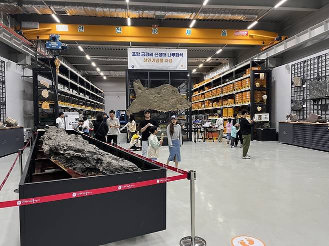 지난해 열린 '어린이 지질학자' 수장고 개방 행사 사진(천연기념물센터 제공)
