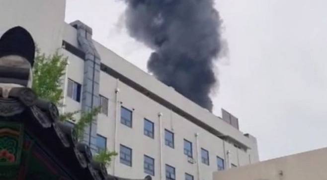 경희의료원 화재. ⓒ 연합뉴스