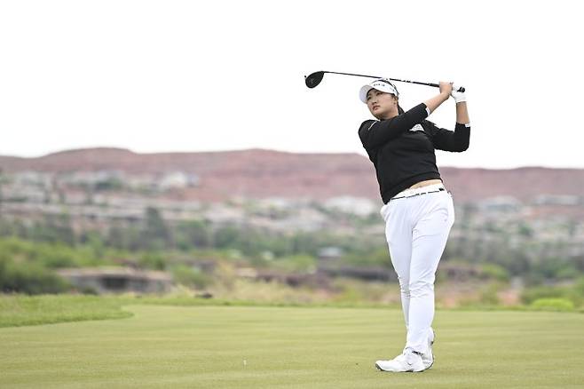 미국여자프로골프(LPGA) 투어 블랙 데저트 챔피언십에서 우승한 유해란. 뉴시스