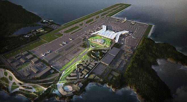 가덕도신공항 조감도. 신공항건설공단 제공