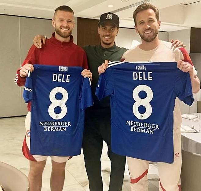 (왼쪽부터) 에릭 다이어, 델레 알리, 해리 케인. 사진=알리 SNS