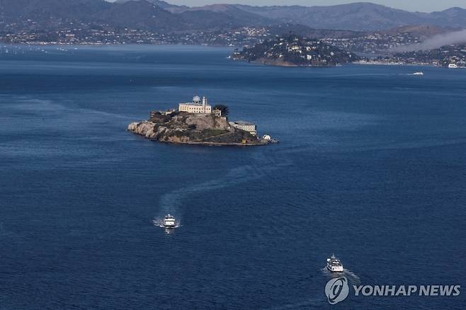 앨커트래즈 교도소 항공사진. [로이터 연합뉴스]