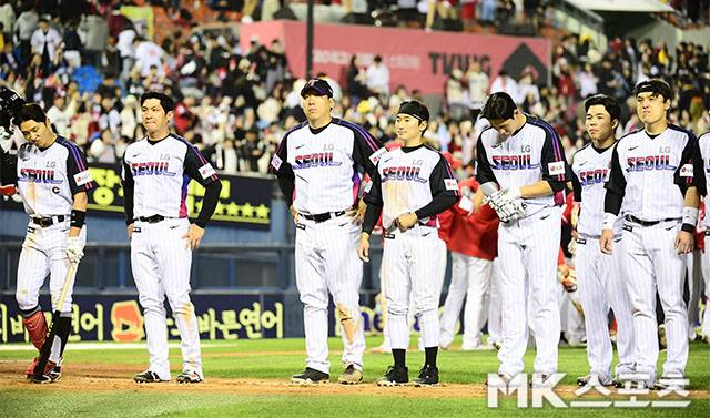 5연패에 빠져있던 LG 선수단. 사진=김영구 기자
