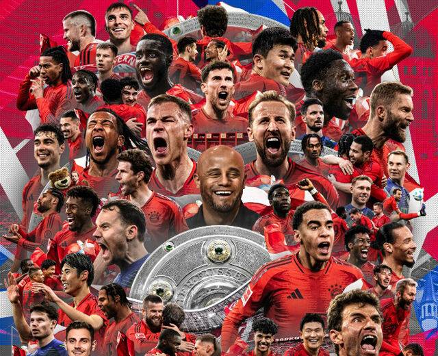 2024-25시즌 분데스리가 우승을 확정한 바이에른 뮌헨./바이에른 뮌헨