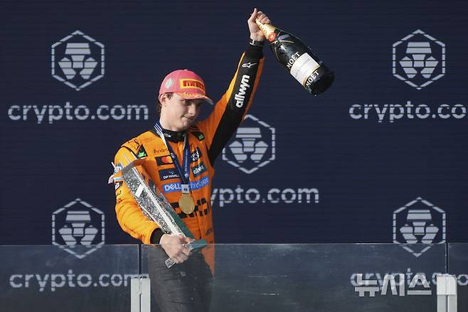 [마이애미=AP/뉴시스] 맥라렌의 오스카 피아스트리. 2025.05.04.