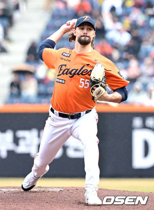 [OSEN=최규한 기자] 한화 라이언 와이스. 2025.03.28 / dreamer@osen.co.kr