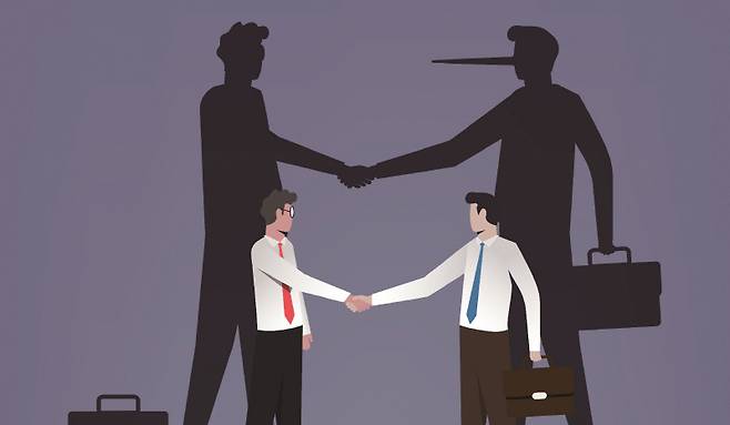 염치 없는 사람이 리더가 되면 공정과 상식이 사라진다.[일러스트｜게티이미지뱅크]