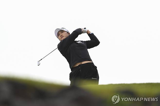 티샷 날리는 유해란 [AP=연합뉴스]