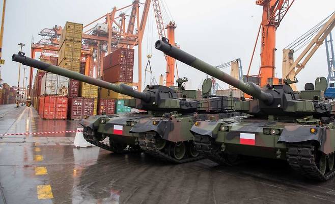 폴란드에 수출되고 있는 K9 자주포