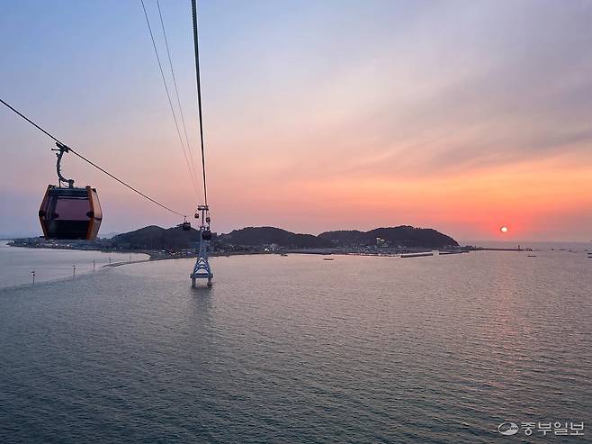 서해랑 해상케이블카. 사진=장혜진기자