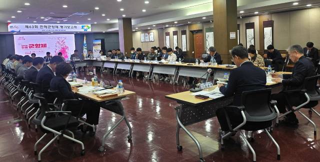 창원시가 지난 2일 진해구청 중회의실에서 '제63회 진해군항제' 평가보고회를 개최하고 있다./창원시/