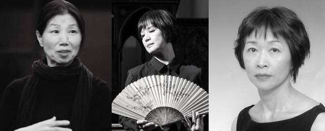 국립현대무용단 '솔로 프로젝트' 안무가들. 왼쪽부터 미나유, 무이척인, 야마다세츠코