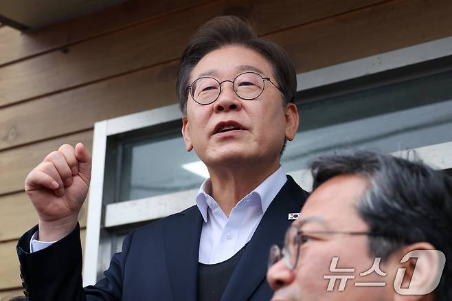 이재명 더불어민주당 대통령선거 후보. 2025.5.5/뉴스1 ⓒ News1 안은나 기자