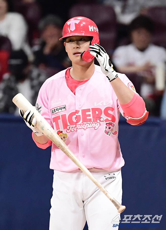 5월 5일 고척돔에서 열린 KBO리그 키움과 KIA의 경기. 타격하고 있는 KIA 정해원. 고척=송정헌 기자songs@sportschosun.com/2025.05.05/