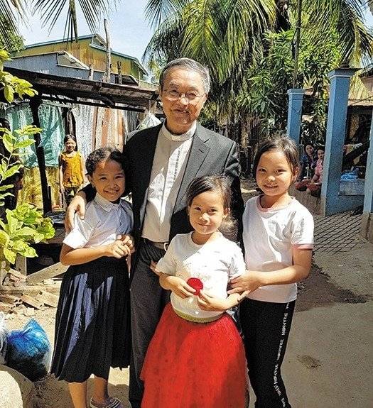 주캄보디아 교황대사 시절의 장인남 대주교 모습. 장인남 대주교 제공