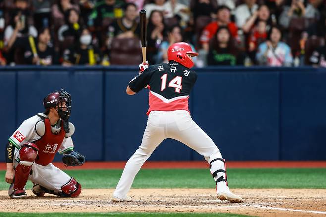 6일 고척 키움전 8회 대타로 타석에 들어선 김규성. KIA 제공