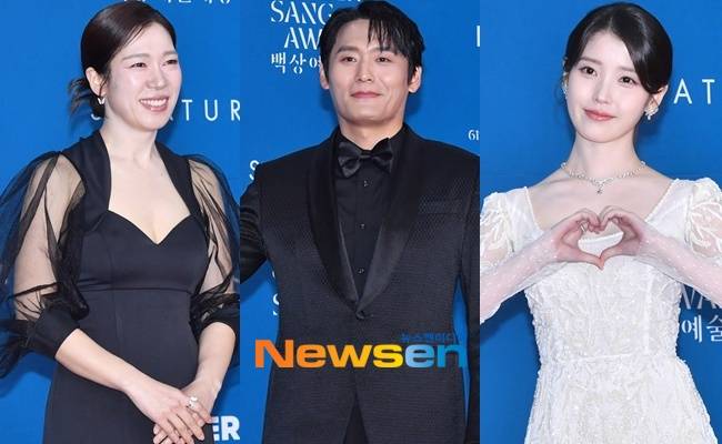 왼쪽부터 염혜란 최대훈 아이유