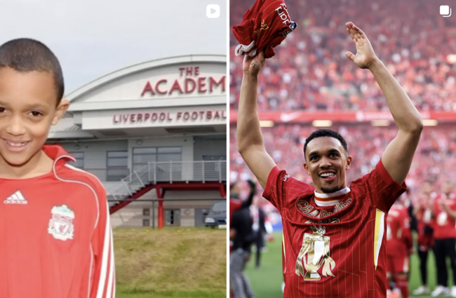 [사진] 유스 구단에 몸담고 있던 아널드와 성인이 된 아널드 / 아널드 소셜 미디어 계정