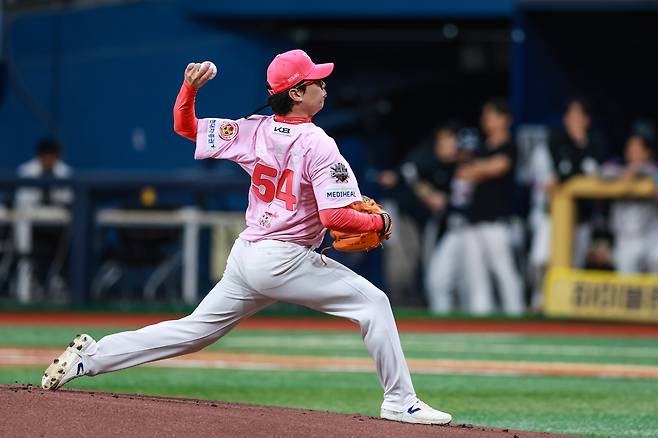 KIA 양현종이 지난 5일 고척 키움전에서 힘껏 투구하고 있다. KIA 타이거즈 제공