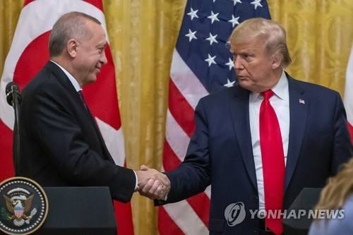 2019년 미국·튀르키예 정상회담 [EPA 연합뉴스 자료사진. 재판매 및 DB 금지]