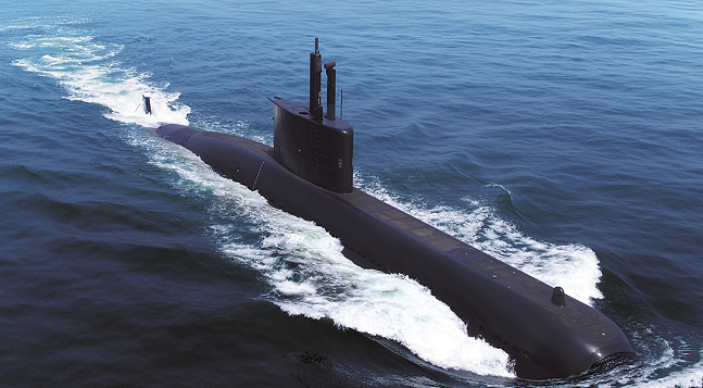 한화오션이 건조한 수출형 잠수함./사진=한화오션