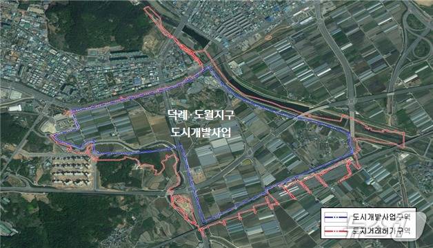 광양시 덕례·도월지구 도시개발사업 예정부지(광양시 제공)