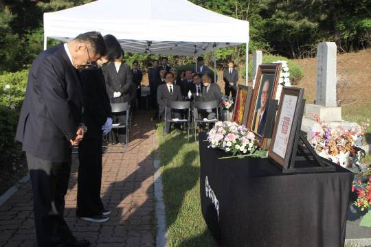 설립자 故 범석 박영하 박사 소천 12주기 추모식. 을지대학교병원 제공