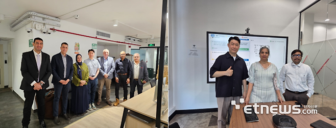 다비다는 이집트 최대 출판사 Nahdet(왼쪽), UAE KH와 디지털 교육 콘텐츠 사업을 협력하기로 했다.