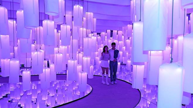 미디어아트 전시회 ‘2025 딜라이트 서울’이 8일부터 11월 15일까지 서울 종로구 도화서길 디원에서 열린다. 미디어아트 ‘딜라이트’는 2021년 서울을 시작으로 뉴욕, 워싱턴, 파리, 두바이, 멕시코시티, 도쿄, 런던 등 전 세계 주요 도시에서 선보여 호평받았다. 사진=서동일 기자