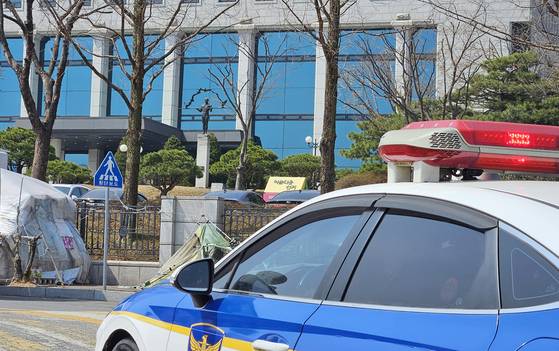 경찰 순찰차 모습. 이 사건과 관련 없음. 연합뉴스