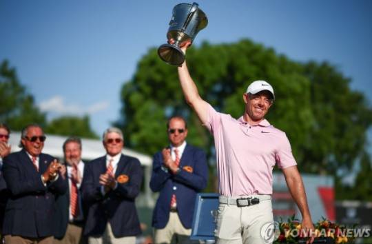 지난해 웰스파고 챔피언십 우승 당시 매킬로이. 사진[게티이미지/AFP=연합뉴스]