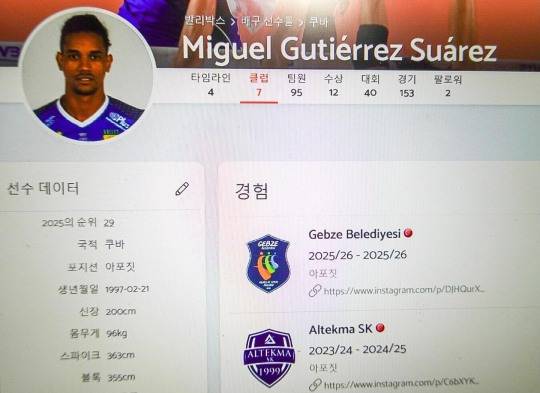 구티에레스 이적 소식을 알린 발리박스. 사진[연합뉴스]