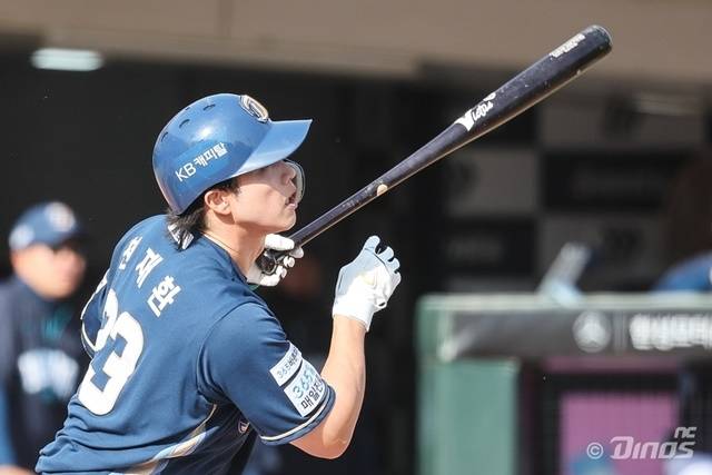 NC 천재환은 7일 수원 KT전에서 시즌 마수걸이 홈런을 신고했다. 사진=NC 제공