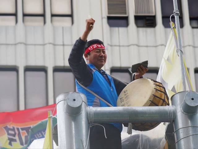 ▲세종호텔 해고자 고진수ⓒ인권운동네트워크 바람