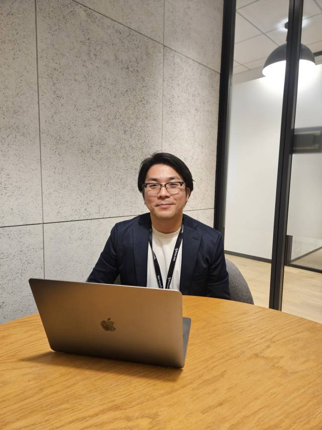 소메야 켄타로 라프라스 대표. 도쿄=배상윤 기자.