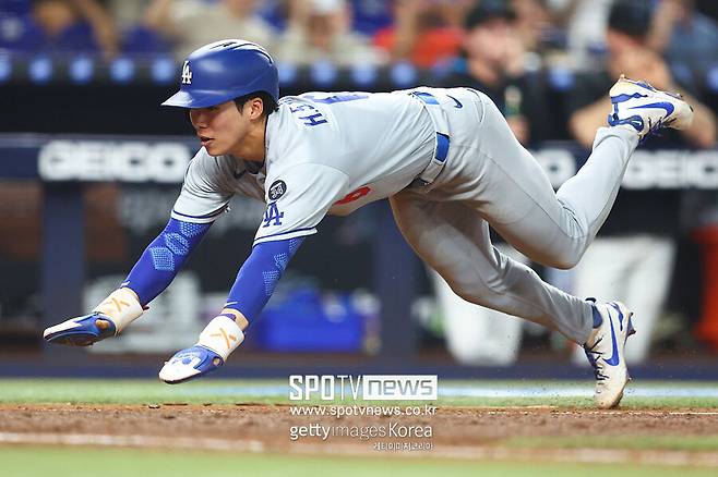 ▲ 김혜성은 메이저리그 데뷔 후 단 4경기 만에 리그 톱클래스 주루 플레이 능력을 증명하고 있다.